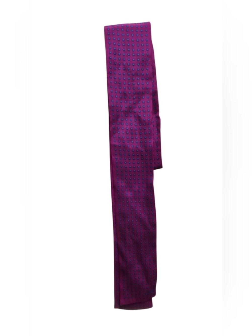Vintage Liz Claiborne Purple Dot-Pattern Scarf